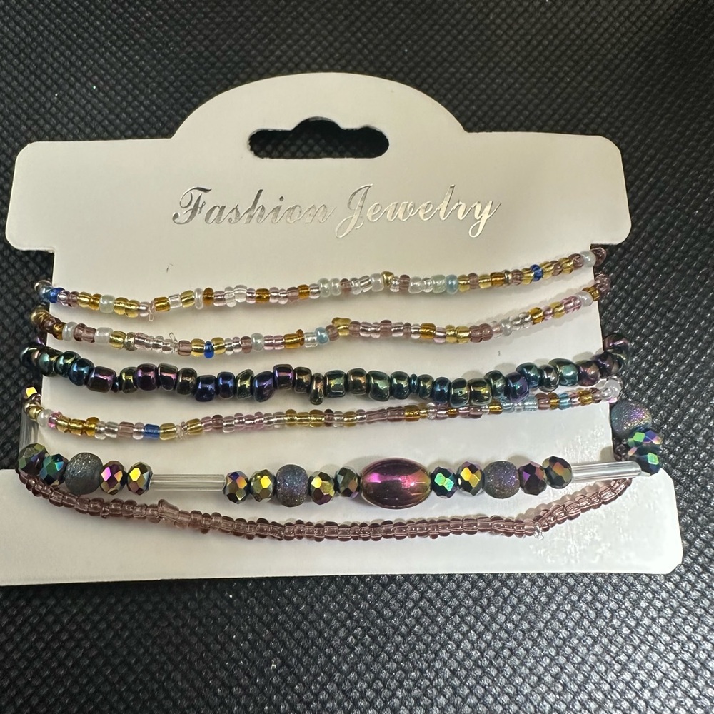 Multicolor Beaded Bracelet Set